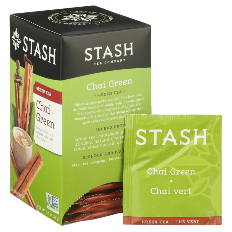 Stash Green Chai Tea Bags, 20 Ct, 1.3 Oz - Walmart.Com