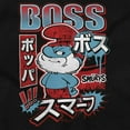thumbnail image 2 of The Smurfs Cool Kanji Boss Papa Men's Big & Tall Crewneck Graphic Tee Brisco Brands 2X, 2 of 5