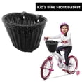 thumbnail image 2 of Kids Bike Front Basket Bicycle Hanging Basket Bicycle PP Rattan, 2 of 7