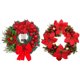 thumbnail image 3 of Corona Navideña Plástico 40 CM para Puerta Delantera Fiesta Navidad (corona B) Roja, 3 of 9