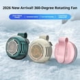 thumbnail image 5 of Portable Silent Mini Bladeless Clip-On Fan, USB Rechargeable, Adjustable 3-Speed Fan for Shirt, Waist, Travel, Outdoor, Office, Travel Accessories, Gift, 5 of 7