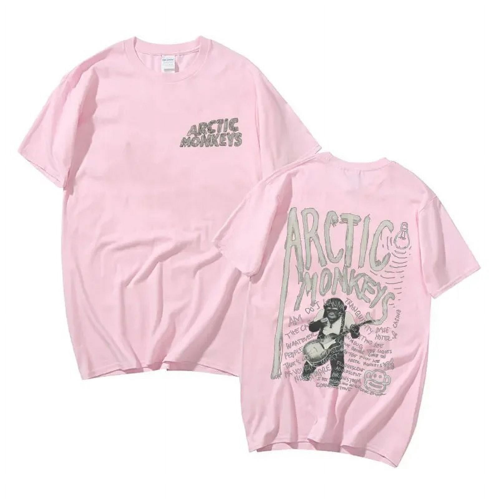 Arctic Monkeys Tour Graphic T Shirts Men's Hip Hop Retro Short