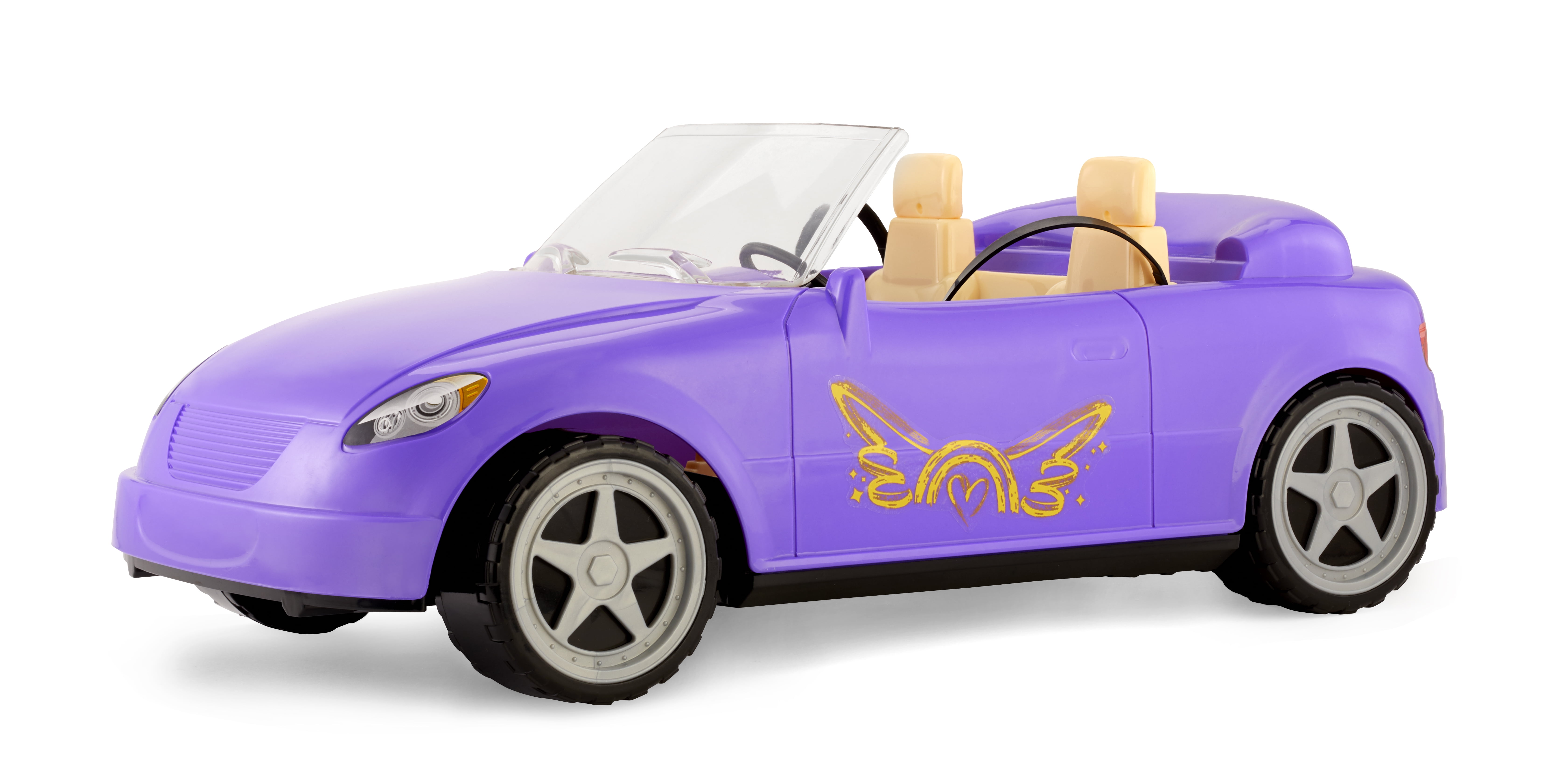 Fits Two 11.5 Fashion Dolls Convertible Car MGA's Dream Ella Car Cruiser Purple Multicolor 