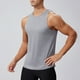 thumbnail image 4 of pstuiky Camisetas sin mangas para hombre, Chaleco deportivo informal sin mangas para hombre, de color liso, para verano, para hacer ejercicio, correr y entrenar Camisas de hombre m, 4 of 9