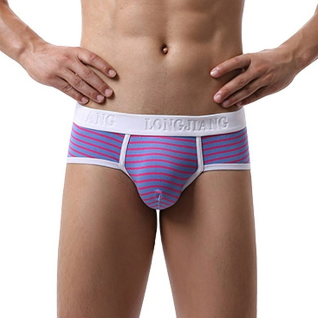 B91xZ Mens Briefs Cool Comfort Moisture-Wicking Breathable Underwear,Blue S