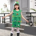 thumbnail image 4 of JLMSPLWG Christmas Baby Girl Dress Girls Christmas Dress Size 8 Big Girl Christmas Shapewear Dress Toddler Girls Thanksgiving Outfits Newborn Outfit, Green 3-4 Years, 4 of 9