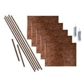 thumbnail image 1 of FASÄDE Ripple Decorative Vinyl Backsplash 15 sq ft Kit in Moonstone Copper, 1 of 6