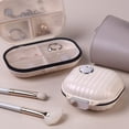 thumbnail image 7 of Travel Friendly Pill Organizer 7 Day 3 Dose a Day Moisture Proof Sealed Multi Compartment Pill Box with Pill Cutter for Daily Medication Storage C, 7 of 7