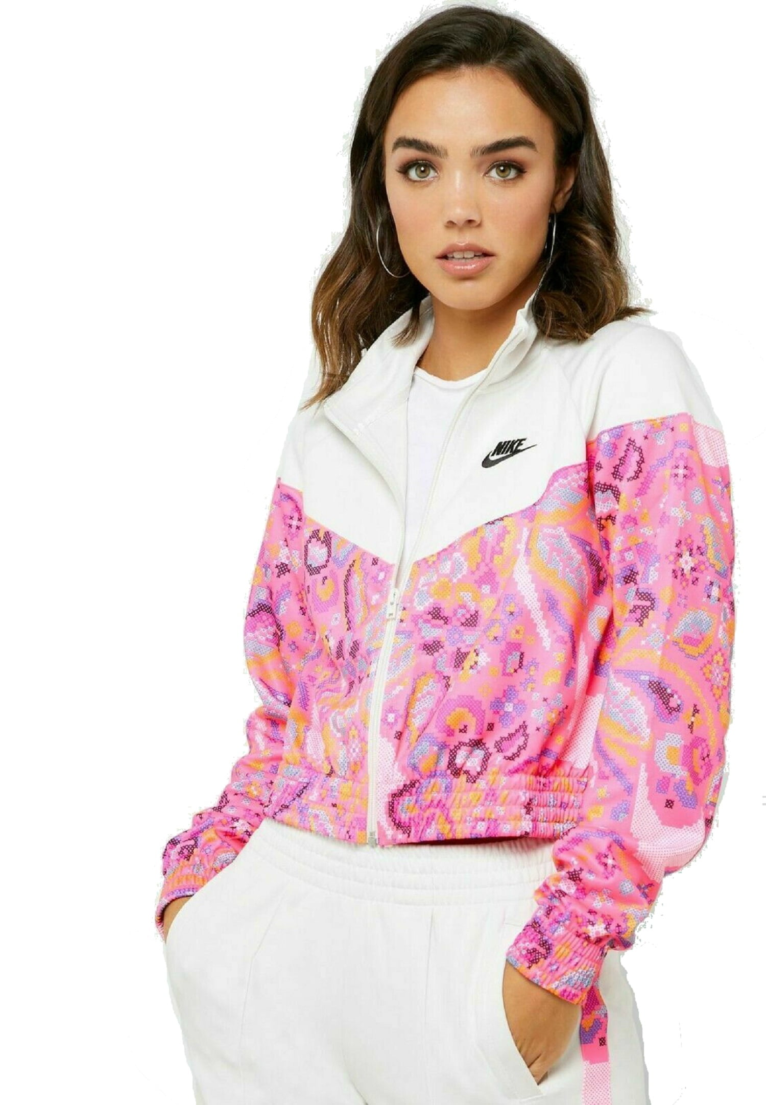 women's nike sportswear floral printed jacket