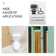 thumbnail image 4 of Letrero de baño, aleación, Unisex, silla de ruedas, baño, señal de guía de baño, 4 of 5