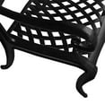 thumbnail image 2 of Oakland Living Rose Traditional Outdoor Mesh Lattice Aluminum Dining Chair Black, 2 of 5