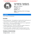 thumbnail image 2 of Front Spindle Nut - Compatible with 1992 - 1995, 2001 - 2005 BMW 325i 1993 1994 2002 2003 2004, 2 of 2