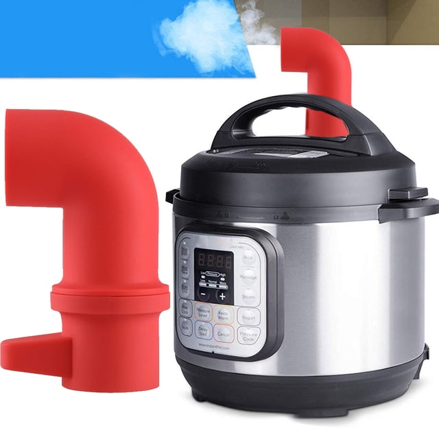 TidBay Silicone Pressure Cooker T Shape Rotate Steam Release Diverter Pipe Accessories