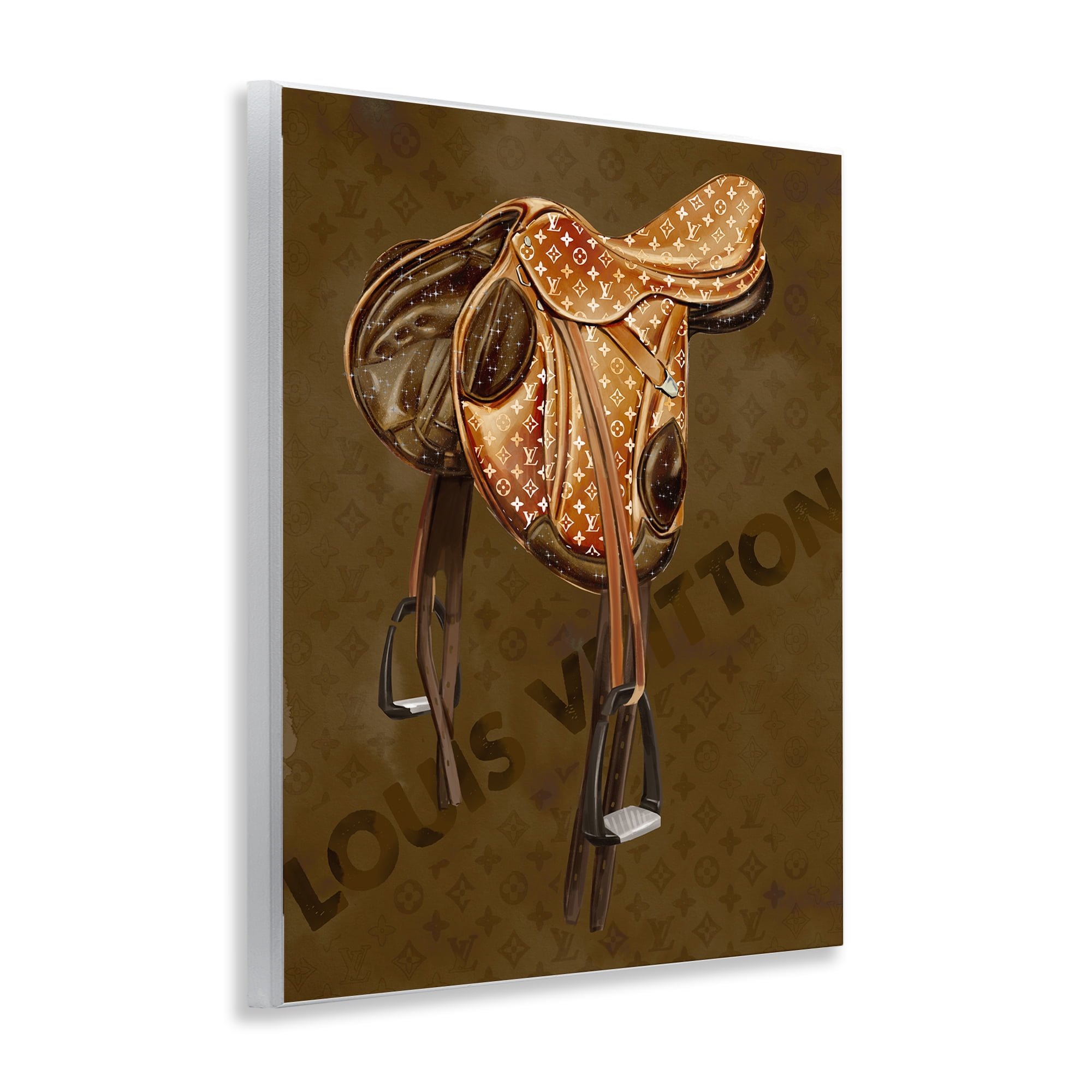 Stupell Industries Glam Patterned Saddle Beauty & Fashion Painting Unframed Art Print Wall Art, 11 x 14