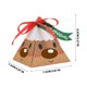 thumbnail image 3 of Caja de regalo navideña | Caja triangular para dulces | Diseño de la cara de Papá Noel | Empaque para dulces navideños | Contenedor para recuerdos de fiestas | Decoración para el hogar y la oficina, 3 of 5