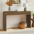 thumbnail image 2 of MODERNLUXE 47" Wood Entryway Table, Narrow Long Console Table with 2 Storage Drawers, Sofa Table Behind Couch for Living Room, Entryway, Hallway,Brown, 2 of 8