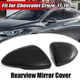 thumbnail image 3 of Bgsha Rearview Mirror Cover Cap Shell Housing Black For Chevrolet For Cruze 2017-2019, 3 of 3