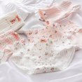 thumbnail image 4 of Bragas de algodón puro con lazo para mujer, ropa interior de cintura media, pantalones cortos florales suaves, lencería Sexy, 5 unidades por juego, 4 of 5