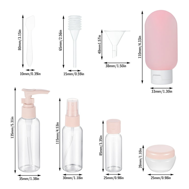 Silicone Travel Bottles for Toiletries TSA Approved Travel Containers Set  Portable Leak Proof Refillable Cosmetic Bottles - AliExpress