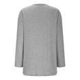 thumbnail image 6 of HAiming Long Sleeve Shirts for Women Solid Round Neck Fall Sweaters Dressy Casual Basic Tops 2025 Trendy Clothes, 6 of 6