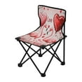 thumbnail image 2 of BZSMCE Camping Chairs Modern Romantic Flamingo Love Pattern Folding chair, 2 of 8