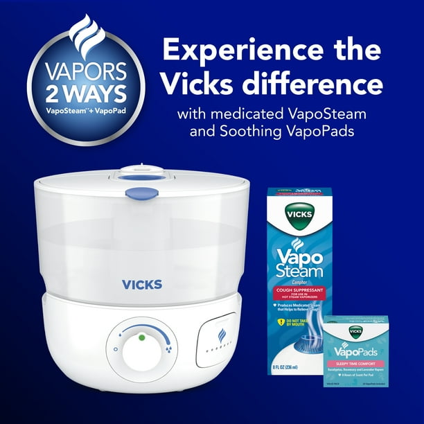 Vicks EasyCare + Top Fill Ultrasonic Cool Mist Humidifier, 400 sq