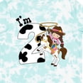 thumbnail image 4 of Inktastic I'm Two-cowgirl Riding Horse Birthday Girls Toddler T-Shirt, 4 of 5