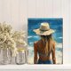 thumbnail image 2 of Qisvanset Framed Canvas Wall Art 12x16 Inch New Mercies Blue Coastal Apartment Bible Art, 2 of 5