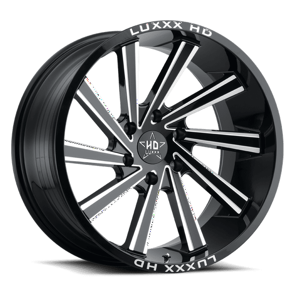 LHD22 20X10 5X127 -18 78.1 Gloss Black Milled
