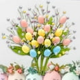 thumbnail image 4 of KCEHTA 3 Pcs Easter Picks Artificial Spring Floral Stems with Easter Eggs and Berries Home Decor, 4 of 5