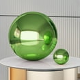 thumbnail image 2 of SHISUYAN Stainless Steel Gazing Ball for Decor with Green Color and Reflective Finish 6 Inch Diameter, 2 of 8