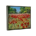 thumbnail image 3 of Stupell Vivid Poppy Field Modern Scenery Botanical & Floral Painting Gray Floater Framed Art Print Wall Art, 3 of 6