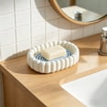 thumbnail image 1 of Jabonera con bandeja de drenaje | Soporte para jabón con ranuras | Evita la acumulación de agua y que el jabón se empape | Organizador de encimera para baño, 1 of 6