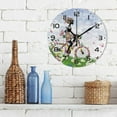 thumbnail image 3 of SKYSONIC Flower Fairy Girl Butterfly Wall Clock 10 Inch Silent Non Ticking Round Clock Oil Painting Clock Easy to Read Clock for Living Room Bedroom Bathroom Home Decor, 3 of 7