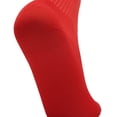 thumbnail image 6 of ITSAME Teen Boys Girls Soccer Long Tube Socks Thick Towel Sole Over-the-Knee Sports Socks for Match Training Red Size Free Size, 6 of 7