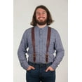 thumbnail image 5 of SuspenderStore Handcrafted Chain Stitch Leather Suspenders - 1.5-In Wide - Trigger Snap, 5 of 6