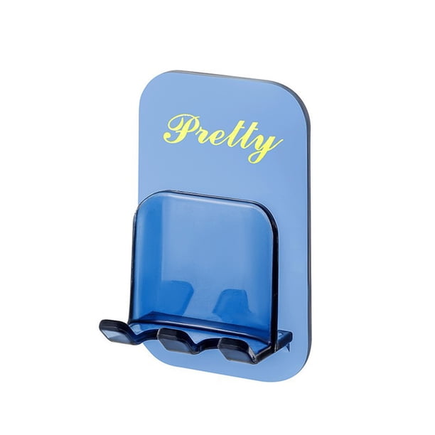 Injueey Gancho sin perforación para montar en la pared Botella para cepillo de Soporte para artículos diversos Estante de almacenamiento Almacenamiento y organización del hogar Azul Injueey HA080967-02