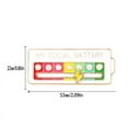 thumbnail image 5 of Social Battery Pin - My Social Battery Creative Lapel Pin, Fun Emotional Pin 7 Days A Week, 5 of 5