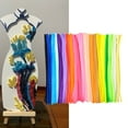 thumbnail image 4 of 300/400/500PCS Multicolor Pipe Cleaners 30cmx6mm Pipe Cleaners Assorted Color Soft Plush Stems for Art Craft Project, 4 of 7