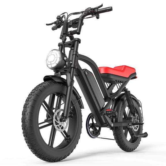 GT50 Electric Bike For Adults,Peak 1500W Motor,20"x4.0 Fat Tire E-Mountain Bicycle,48V 15AH Removable Battary, 7-Speed All-Terrain E-Bike