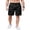 Black, variant on COOFANDY Men' Casual Linen Shorts 8 Inch Inseam Elastic Waist Lightweight Summer Beach Shorts