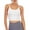White #1, variant on FOCUSSEXY Summer Crop Tank Tops Padded Sports Bra for Women Padded Sports Bra Longline Camisoles Casual Tank Tops Vest Sleeveless Crop Tops