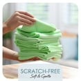 thumbnail image 4 of Etienne Alair Super Soft Microfiber Cleaning Cloth, Green Washcloths (12 x 12 Inches) 12 PCs, 4 of 6