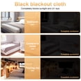 thumbnail image 5 of Portable Blackout Blind, Blackout Material 300X150cm Cut to Size Blackout Blinds Stick on Window for Bedroom, 5 of 5