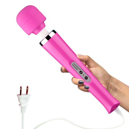 CHARMING 10 Speeds Wired Powerful Handheld Electric Back Massager with Strong Vibrations , Personal Therapy Massager for Sports Recovery, Muscle Aches, Body Pain
