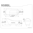 thumbnail image 4 of Jabonera Kingston Brass BATUBSRW Bañera Mini de Cerámica, 4 of 4