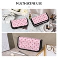 thumbnail image 5 of Fotbe Floral Strawberr Pattern Pencil Case,Canvas Pen Case, Multi- Slot Pencil Pouch, Portable Pencil Bag, Pen Case for& Office, Makeup Bag ,Zipper Pouch, 5 of 6