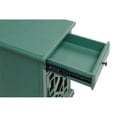thumbnail image 6 of Bowery Hill Traditional Chairside Table with Power in Antique Teal Green, 6 of 11