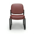 thumbnail image 2 of OFM Vinyl Padded Back Armless Reception Chair in Wine, 2 of 5