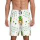 thumbnail image 1 of Balery happy dog. St. Patricks Day Pantalones cortos de pijama de punto de algodón para hombre con cinturilla y bolsillos-Large, 1 of 6